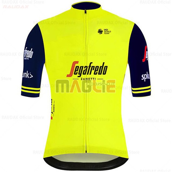 Maglia Segafredo Zanetti Manica Corta 2020 Giallo Azul